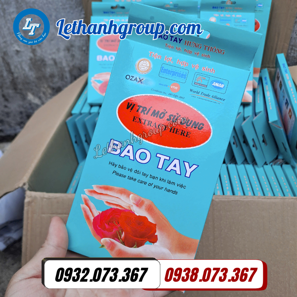 găng tay nilon hộp siêu tốt giá rẻ