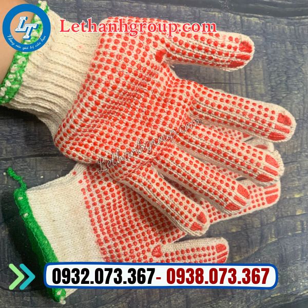 găng tay phủ hạt nhựa đỏ giá sỉ găng tay phủ hạt nhựa đỏ 60g giá sỉ tốt cho đại lý