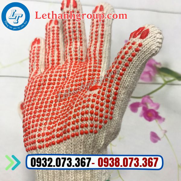 găng tay phủ hạt nhựa đỏ giá sỉ găng tay phủ hạt nhựa đỏ mua sỉ giá rẻ ở đâu tphcm