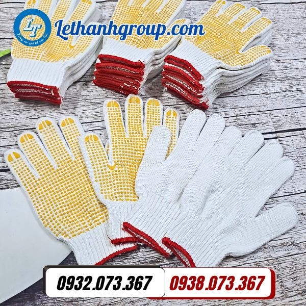 găng tay phủ hạt nhựa vàng 85g chất lượng cao giá siêu rẻ