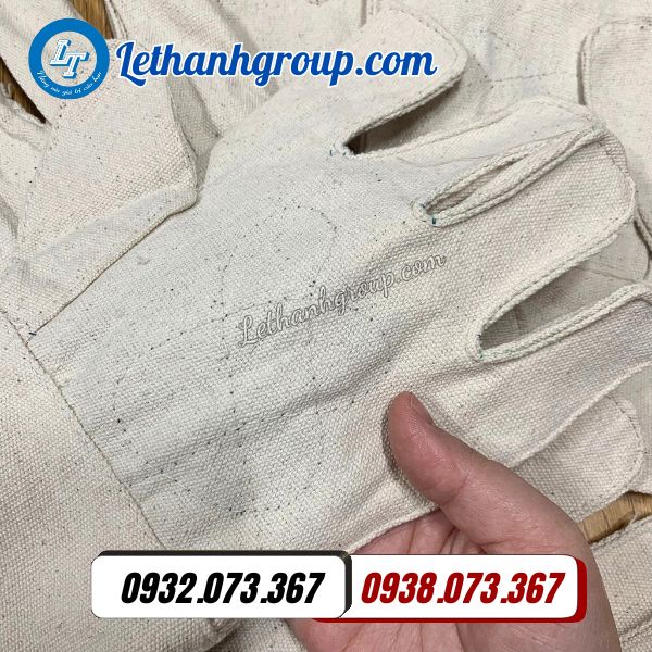 găng tay vải bạt số 7 giá sỉ bó 10 đôi