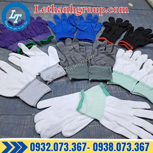 găng tay vải mỏng đủ màu giá sỉ tại xưởng sản xuất