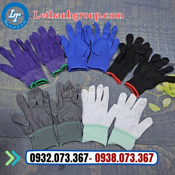 găng tay vải poly mỏng nhiều màu giá rẻ tại xưởng