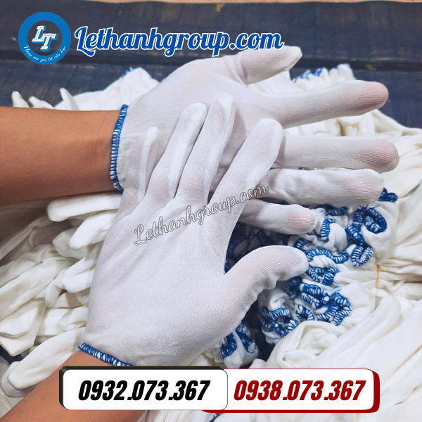 găng tay vải thun t5 cotton poly