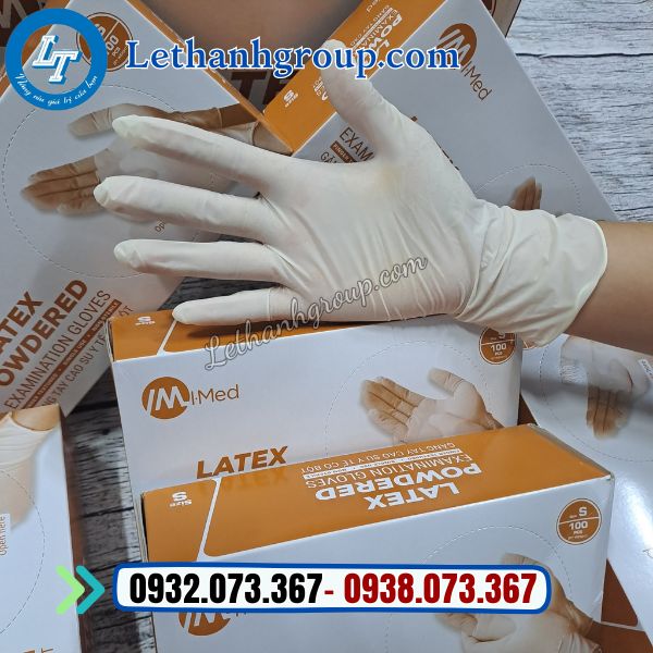 găng tay y tế có bột imed đủ size giá rẻ nhất