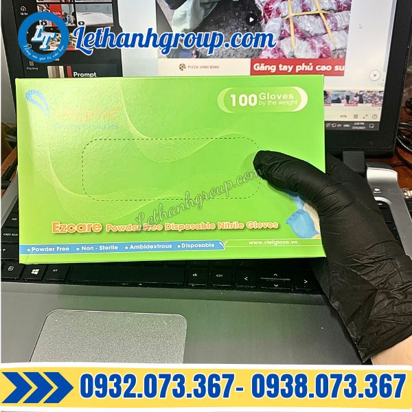 găng tay y tế đen Viet glove giá rẻ chính hãng