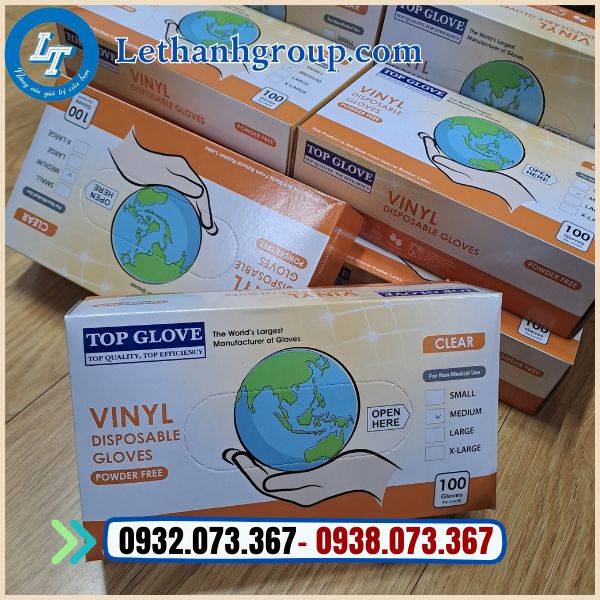 găng tay y tế không bột trong suốt giá sỉ