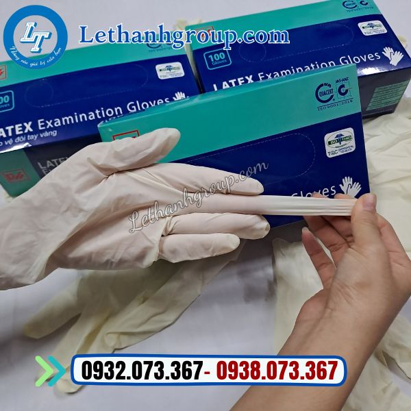 găng tay y tế latẽ có bột giá sỉ rẻ mua ở đâu tphcm