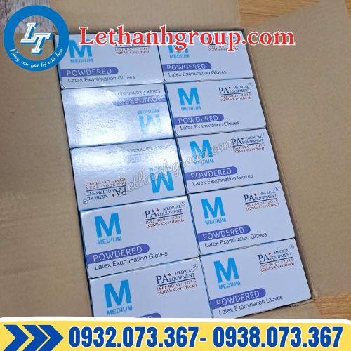 găng tay y tế PA gloves giá sỉ thùng 1000 cái