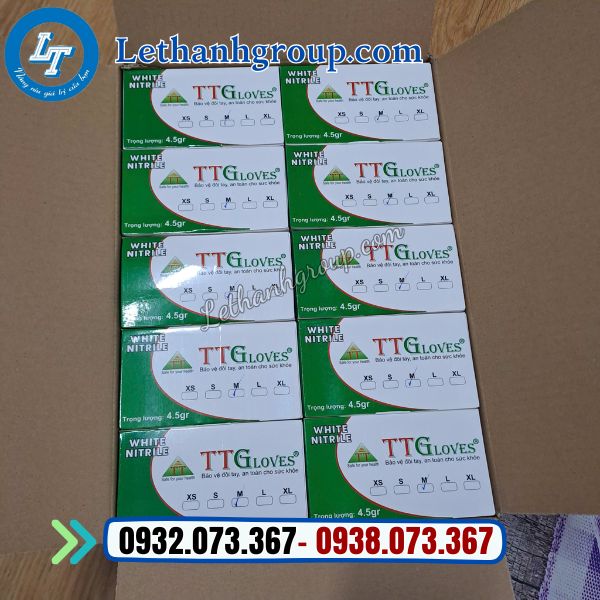 găng tay y tế ttgloves giá sỉ thùng 10 hộp