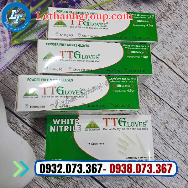 găng tay y tế ttgloves không bột chất lượng cao giá sỉ cực rẻ