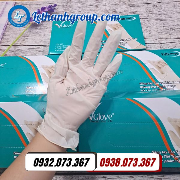 găng tay y tế vglove không bột giá sỉ uy tín tận nhà máy