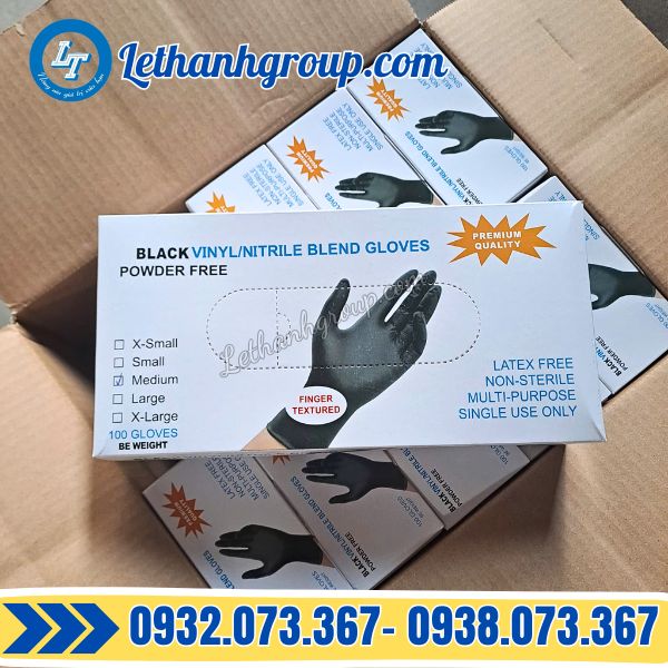 găng tay y tế vinyl đen giá sỉ uy tín toàn quốc