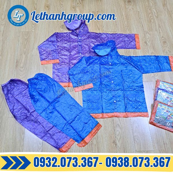 giá sỉ áo mưa trẻ em đủ mẫu mã tại xưởng lê thanh