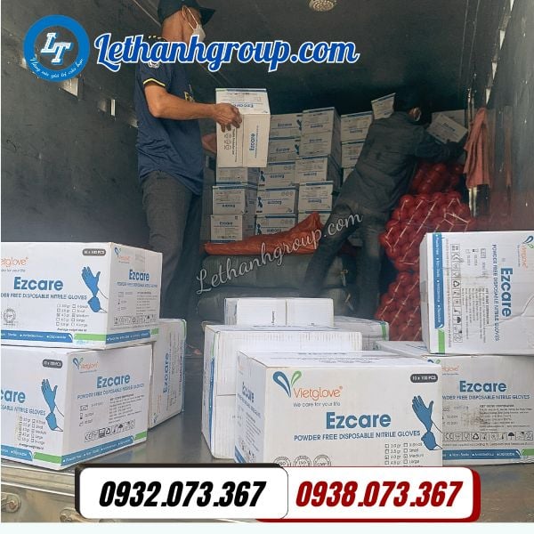 giao nhanh găng tay y tế ezcare vietglove giá rẻ cho đại lý miền nam