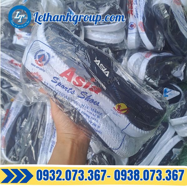 giày asia quai dán xanh đậm êm ái giá sỉ tại xưởng