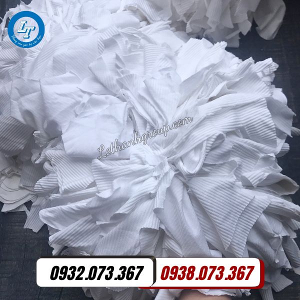 giẻ lau trắng công nghiệp giá rẻ bó 5kg