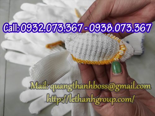 GĂNG TAY LEN KEM TRẮNG VẢI POLY GĂNG TAY LEN KEM TRẮNG VẢI POLY