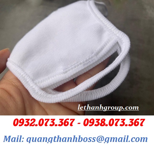 KHẨU TRANG VẢI TRẮNG KHÁNG KHUẨN