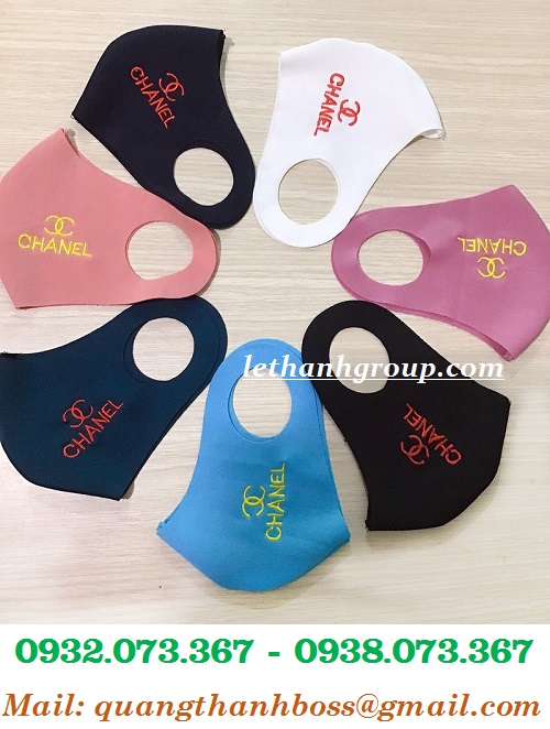 KHẨU TRANG VẢI SU THÊU TÊN THƯƠNG HIỆU
