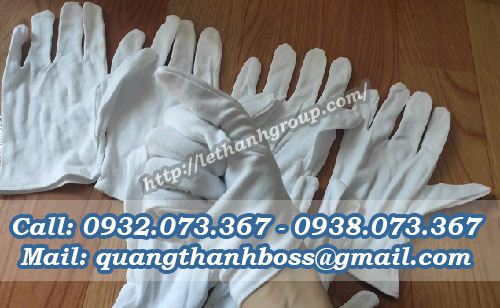 GĂNG TAY VẢI THUN COTTON TRẮNG GĂNG TAY VẢI THUN COTTON TRẮNG