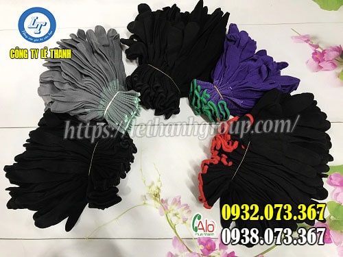 CHUYÊN BÁN SỈ GĂNG TAY THUN MỎNG VẢI ĐEN, XÁM, TÍM BAO TAY THUN MỎNG NHIỀU MÀU