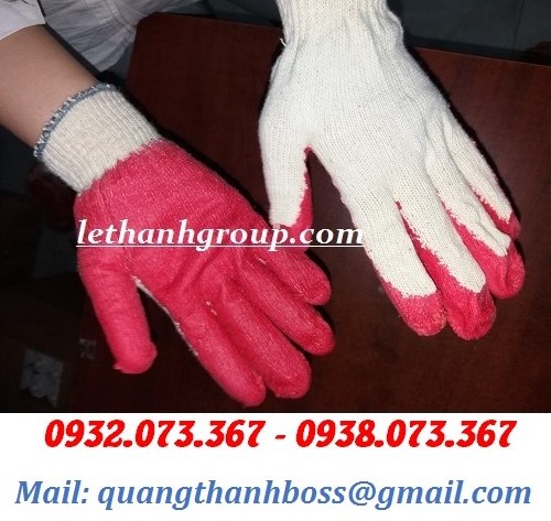 GĂNG TAY ĐƯỢC PHỦ 1 LỚP NHÚNG NHỰA PVC