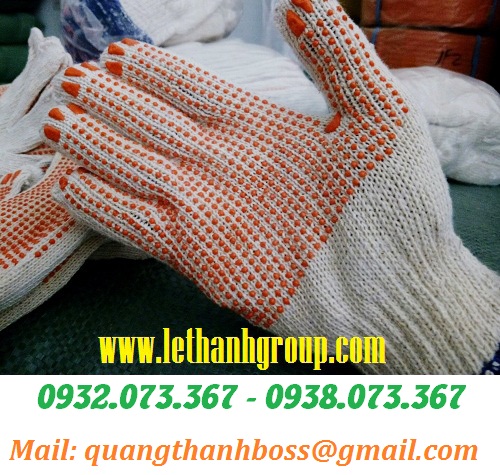 BAO TAY PHỦ HẠT NHỰA CAM