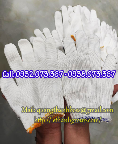 GĂNG TAY LEN KEM TRẮNG VẢI POLY GĂNG TAY LEN KEM TRẮNG VẢI POLY
