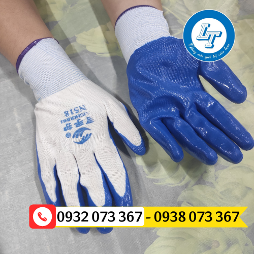 Nơi bán găng tay len phủ cao su giá rẻ nhất thị trường bảo hộ găng tay phủ cao su