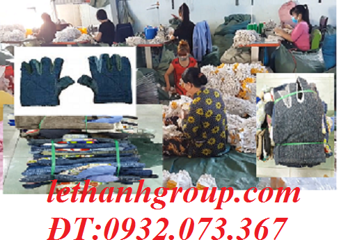 Găng tay vải jean