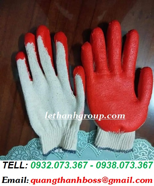 BAO TAY NHÚNG NHỰA MÀU ĐỎ