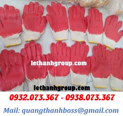 BAO TAY NHÚNG NHỰA ĐỎ