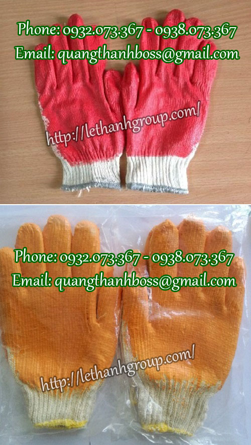 GĂNG TAY NHÚNG NHỰA ĐỎ, CAM CHẤT LƯỢNG GĂNG TAY NHÚNG NHỰA ĐỎ, CAM CHẤT LƯỢNG
