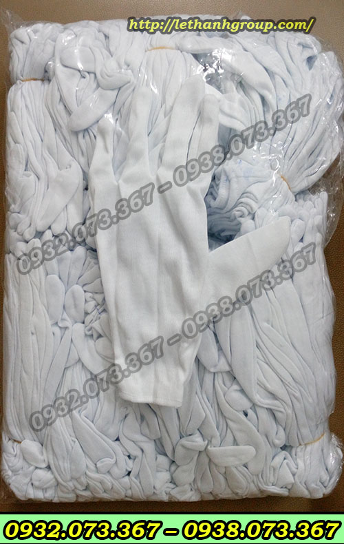 GĂNG TAY VẢI THUN TRẮNG GĂNG TAY VẢI THUN TRẮNG