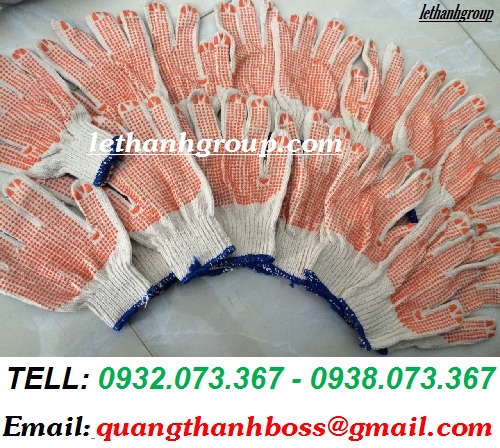 BAO TAY PHỦ HẠT NHỰA CAM