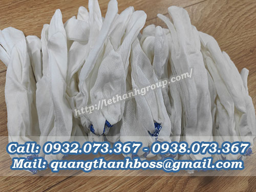 GĂNG TAY VẢI THUN COTTON TRẮNG GĂNG TAY VẢI THUN COTTON TRẮNG