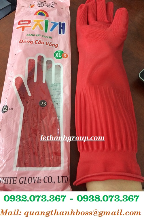 GĂNG TAY ĐÔNG CẦU VỒNG MÀU ĐỎ SIZE XL