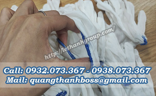 GĂNG TAY VẢI THUN COTTON TRẮNG GĂNG TAY VẢI THUN COTTON TRẮNG