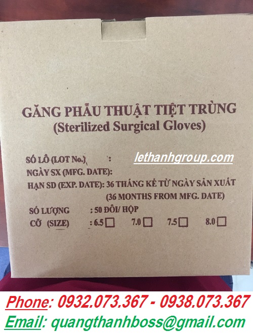 THÙNG GĂNG TAY PHẪU THUÂT