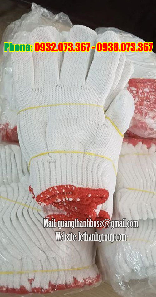 Mua găng tay len bảo hộ màu kem giá tốt Mua găng tay len bảo hộ màu kem giá tốt