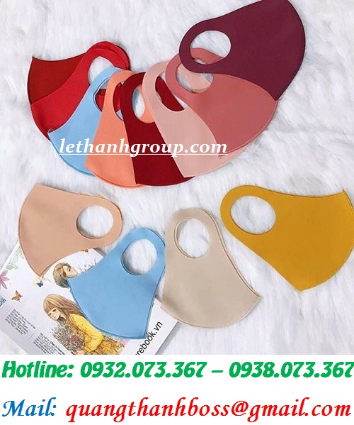 KHẨU TRANG VẢI SU NHIỀU MÀU