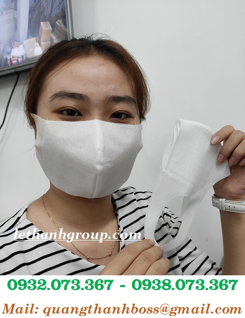 KHẨU TRANG VẢI Y TẾ TEM 3D AN TOÀN