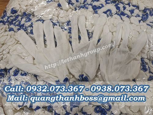 GĂNG TAY VẢI THUN COTTON TRẮNG GĂNG TAY VẢI THUN COTTON TRẮNG