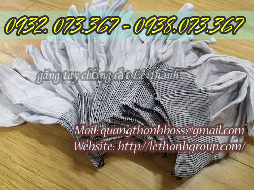 găng tay chống cắt màu muối tiêu cổ không viền găng tay chống cắt màu muối tiêu cổ không viền