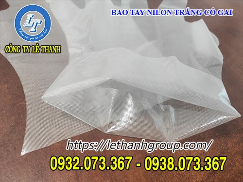BAO TAY NILON TRẮNG CÓ GAI, GIÁ TỐT NHẤT BAO TAY NILON