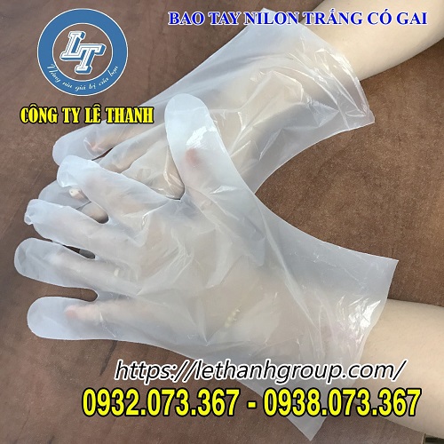 BAO TAY NILON TRẮNG CÓ GAI, CAO CẤP GIÁ TỐT BAO TAY NILON