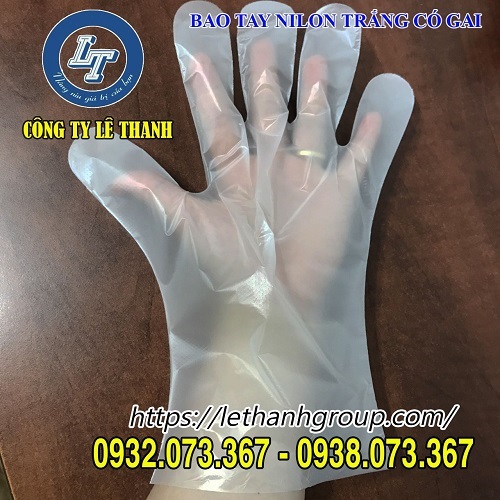 BAO TAY NILON TRẮNG CÓ GAI, CAO CẤP GIÁ TỐT BAO TAY NILON