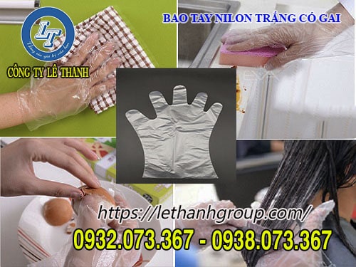 BAO TAY NILON TRẮNG CÓ GAI, CAO CẤP GIÁ TỐT BAO TAY NILON