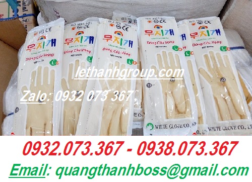 GĂNG TAY ĐÔNG CẦU VỒNG MÀU KEM